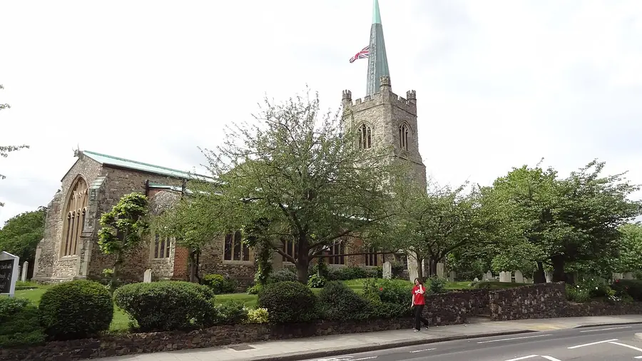 St Andrew's Church in Hornchurch, the Grade I listed church at the heart of the St Andrews conservation area